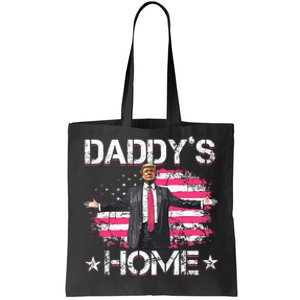 American Flag DaddyS Home Trump 2024 Patriotic Tote Bag