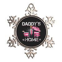 American Flag DaddyS Home Trump 2024 Patriotic Metallic Star Ornament