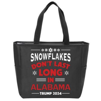 Alabama For Donald Trump 2024 Zip Tote Bag