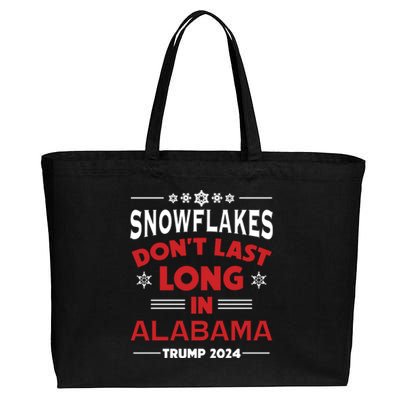 Alabama For Donald Trump 2024 Cotton Canvas Jumbo Tote