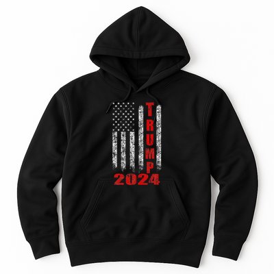 American Flag Design Trump 2024 Hoodie