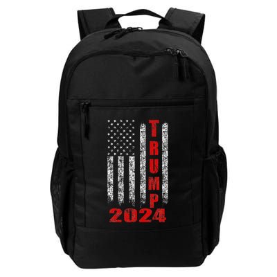 American Flag Design Trump 2024 Backpack