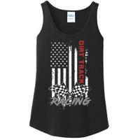 American Flag Dirt Track Racing Car Bike Driver Racer Gifts Ladies Essential Tank