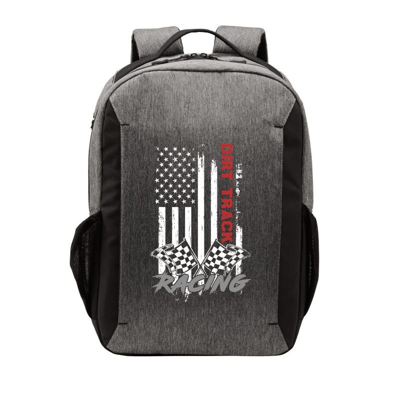 American Flag Dirt Track Racing Car Bike Driver Racer Gifts Vector Backpack