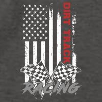 American Flag Dirt Track Racing Car Bike Driver Racer Gifts Vector Backpack