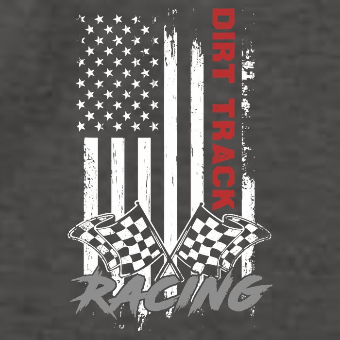 American Flag Dirt Track Racing Car Bike Driver Racer Gifts Vector Backpack