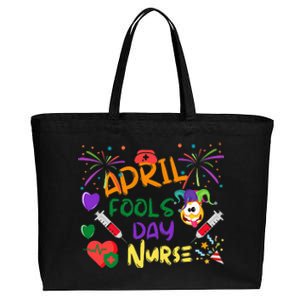 April Fool's Day for Nurse Funny nurse week Cotton Canvas Jumbo Tote