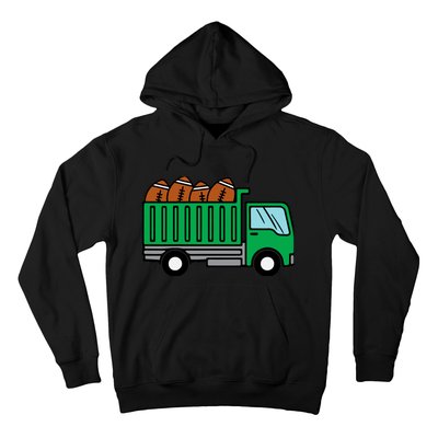 American Football Dump Truck Cute Sports Boys Toddlers Hoodie