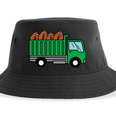 American Football Dump Truck Cute Sports Boys Toddlers Sustainable Bucket Hat