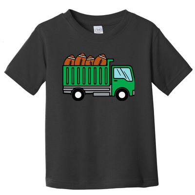 American Football Dump Truck Cute Sports Boys Toddlers Toddler T-Shirt