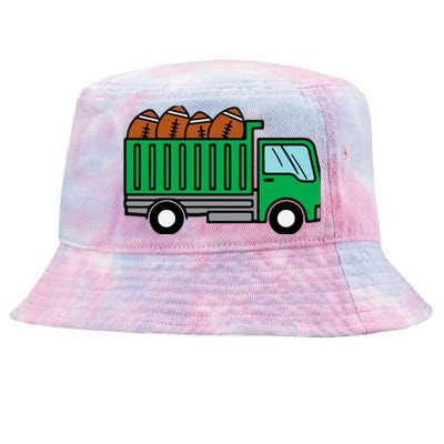 American Football Dump Truck Cute Sports Boys Toddlers Tie-Dyed Bucket Hat