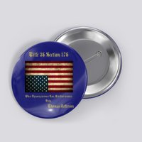 American Flag Distress Upside Down Thomas Jefferson Patriot Button