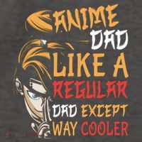 Anime Fathers Day Anime Dad Except Way Cooler Vector Backpack