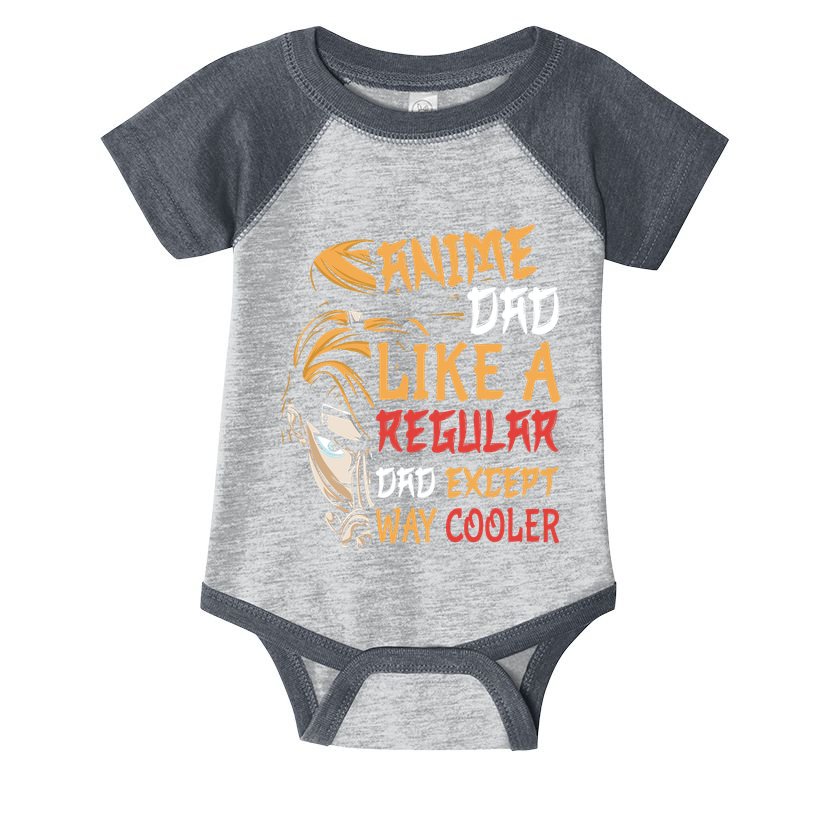 Anime Fathers Day Anime Dad Except Way Cooler Infant Baby Jersey Bodysuit