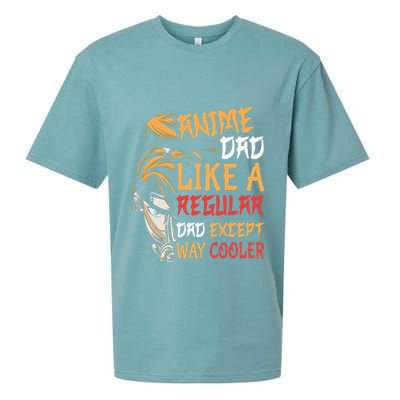 Anime Fathers Day Anime Dad Except Way Cooler Sueded Cloud Jersey T-Shirt