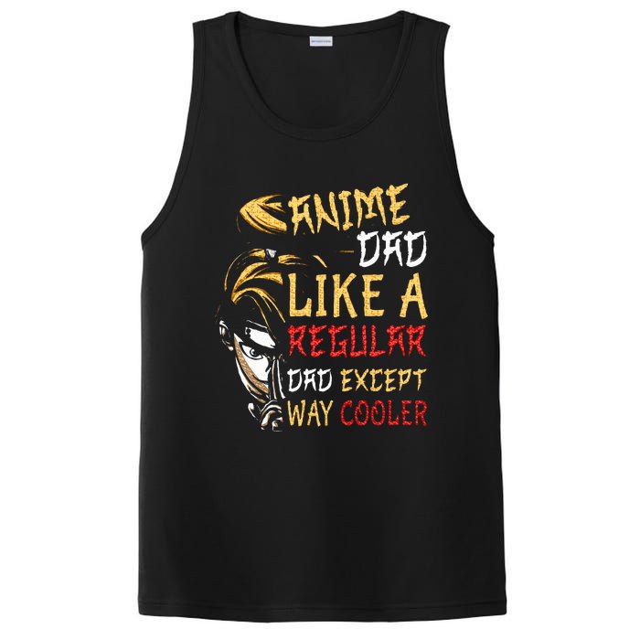 Anime Fathers Day Anime Dad Except Way Cooler PosiCharge Competitor Tank