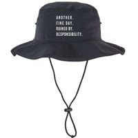 Another Fine Day Ruined By Responsibility Funny Bucket Hat