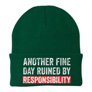 Another Fine Day Ruined By Responsibility Knit Cap Winter Beanie