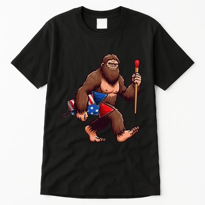 Assistant Fireworks Director 4th July Party Bigfoot Funny Tall T-Shirt
