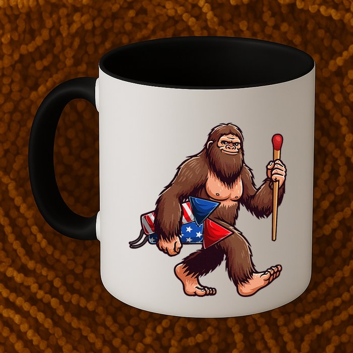 Assistant Fireworks Director 4th July Party Bigfoot Funny Mug