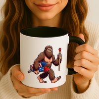 Assistant Fireworks Director 4th July Party Bigfoot Funny Mug
