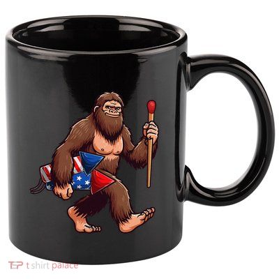 Assistant Fireworks Director 4th July Party Bigfoot Funny 11oz C Handle Ceramic Mug