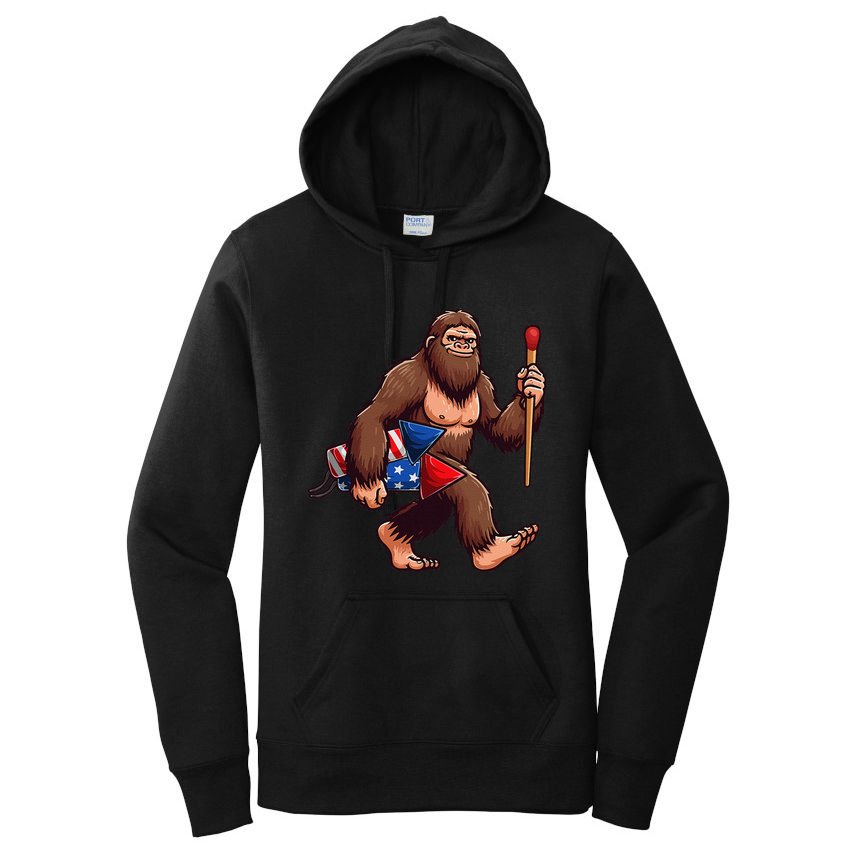 Assistant Fireworks Director 4th July Party Bigfoot Funny Women's Pullover Hoodie