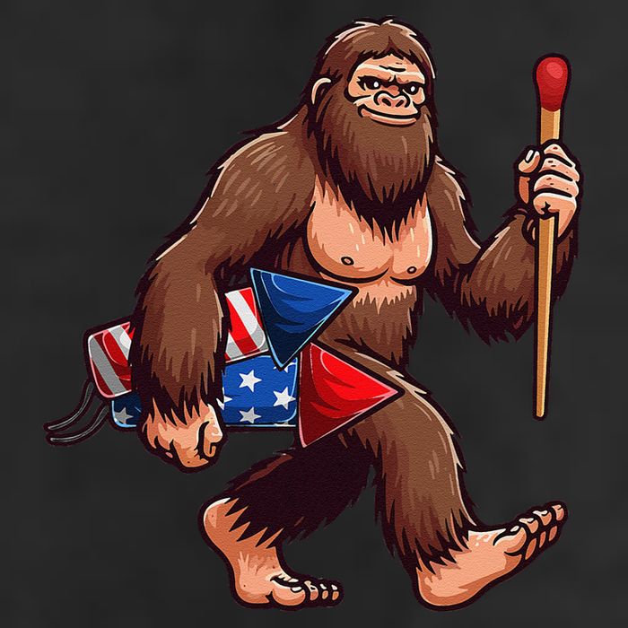 Assistant Fireworks Director 4th July Party Bigfoot Funny Golf Towel