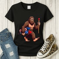 Assistant Fireworks Director 4th July Party Bigfoot Funny Womens T-Shirt