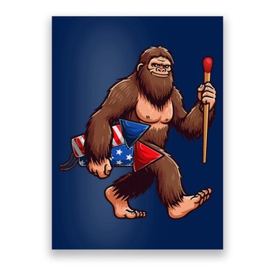 Assistant Fireworks Director 4th July Party Bigfoot Funny Poster