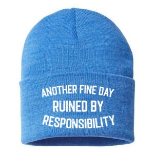 Another Fine Day Ruined By Responsibility Sustainable Knit Beanie