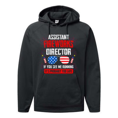 Assistant Fireworks Director If You See Assistant Firework Performance Fleece Hoodie