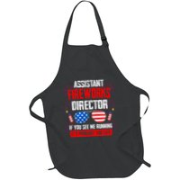 Assistant Fireworks Director If You See Assistant Firework Full-Length Apron With Pockets