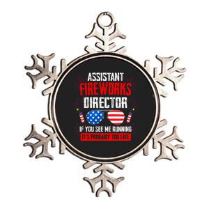 Assistant Fireworks Director If You See Assistant Firework Metallic Star Ornament