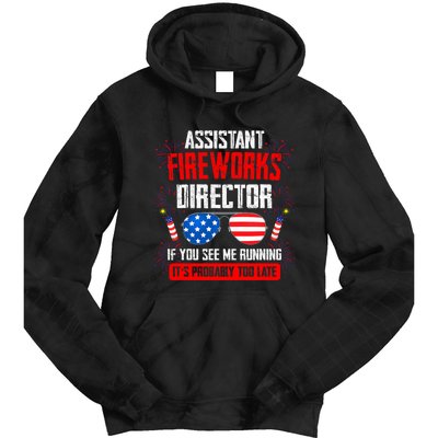 Assistant Fireworks Director If You See Assistant Firework Tie Dye Hoodie