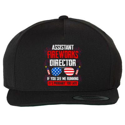 Assistant Fireworks Director If You See Assistant Firework Wool Snapback Cap