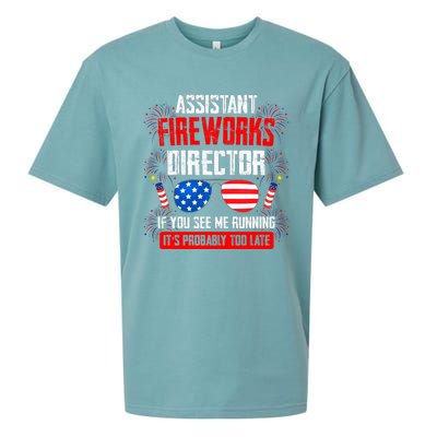 Assistant Fireworks Director If You See Assistant Firework Sueded Cloud Jersey T-Shirt