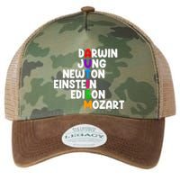 Autism For Darwin Jung Newton Einstein Edison Legacy Tie Dye Trucker Hat