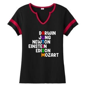 Autism For Darwin Jung Newton Einstein Edison Ladies Halftime Notch Neck Tee