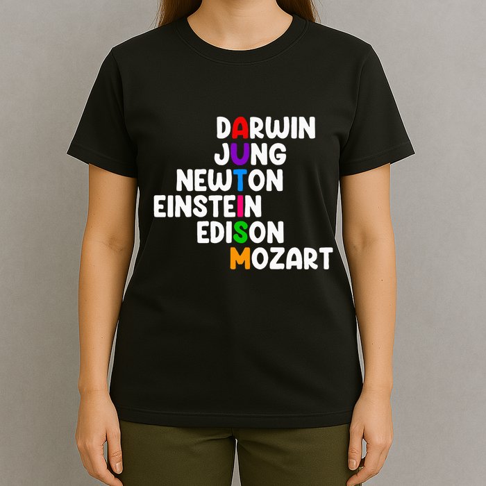 Autism For Darwin Jung Newton Einstein Edison T-Shirt