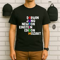 Autism For Darwin Jung Newton Einstein Edison T-Shirt