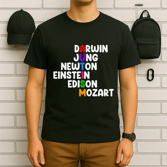 Autism For Darwin Jung Newton Einstein Edison T-Shirt