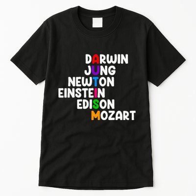 Autism For Darwin Jung Newton Einstein Edison Tall T-Shirt