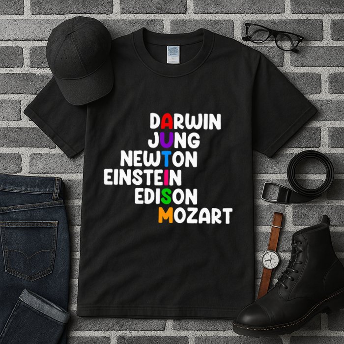 Autism For Darwin Jung Newton Einstein Edison Tall T-Shirt
