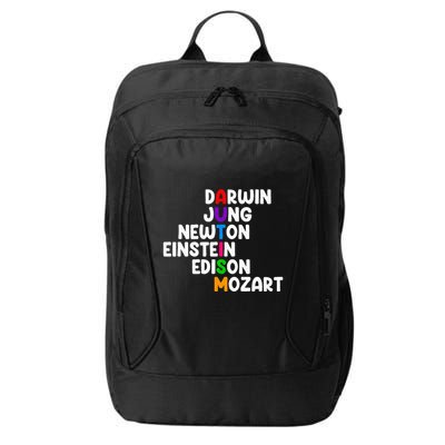 Autism For Darwin Jung Newton Einstein Edison City Backpack