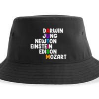 Autism For Darwin Jung Newton Einstein Edison Sustainable Bucket Hat