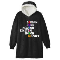 Autism For Darwin Jung Newton Einstein Edison Hooded Wearable Blanket