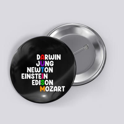 Autism For Darwin Jung Newton Einstein Edison Button