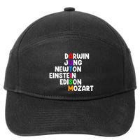 Autism For Darwin Jung Newton Einstein Edison 7-Panel Snapback Hat