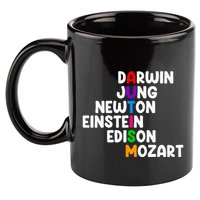 Autism For Darwin Jung Newton Einstein Edison 11oz C Handle Ceramic Mug
